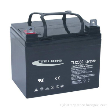 12V 33ah Lead Acid Battery for Electric Car, Solar Power System, Lighting, etc.